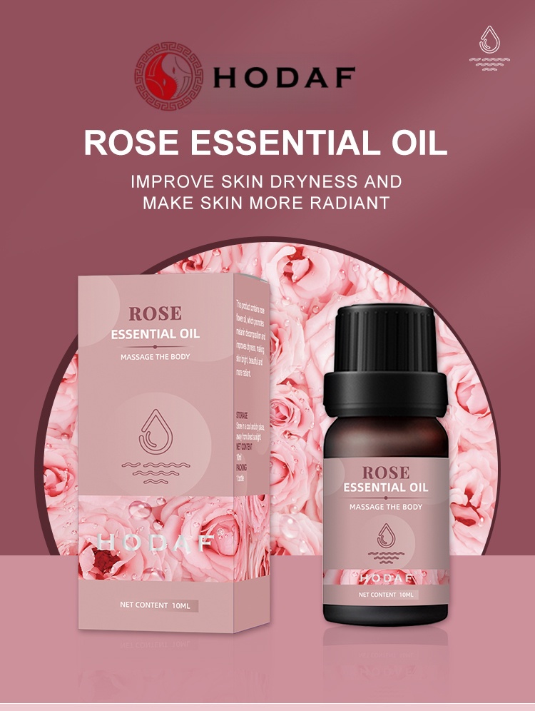 Luxury Skincare Store - HODAF ローズエッセンシャルオイル—ボディマッサージオイル、保湿、アロマセラピー、美白、スムージング、ボディ＆フェイススキンケア、10ml