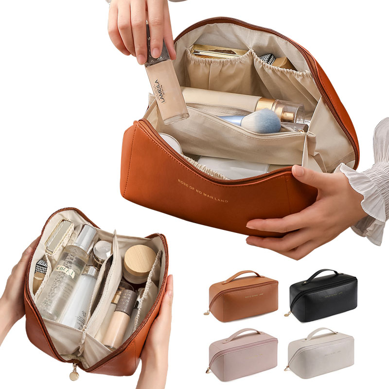 Luxury Skincare Box - 女性用高級メイクアップオーガナイザー、トイレタリーキットバッグ、化粧品収納ポーチ、トラベルメイクアップケース、ジッパー付きレディースボックス