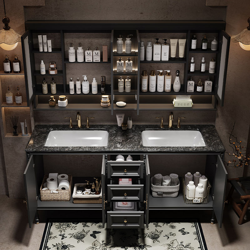 Luxury Skincare Makeup - 高級モダンなバスルームキャビネットオーガナイザー収納化粧台ドレッサー化粧品収納棚引き出しスキンケアアーキヴァドーレストレンディ家具