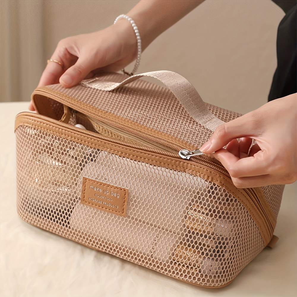 Luxury Skincare Box - 女性用メイクアップオーガナイザー、トイレタリーキットバッグ、メイクアップケース収納ポーチ、高級レディースボックス、コスメティックバッグ、旅行用ジッパー付きオーガナイザーバッグ