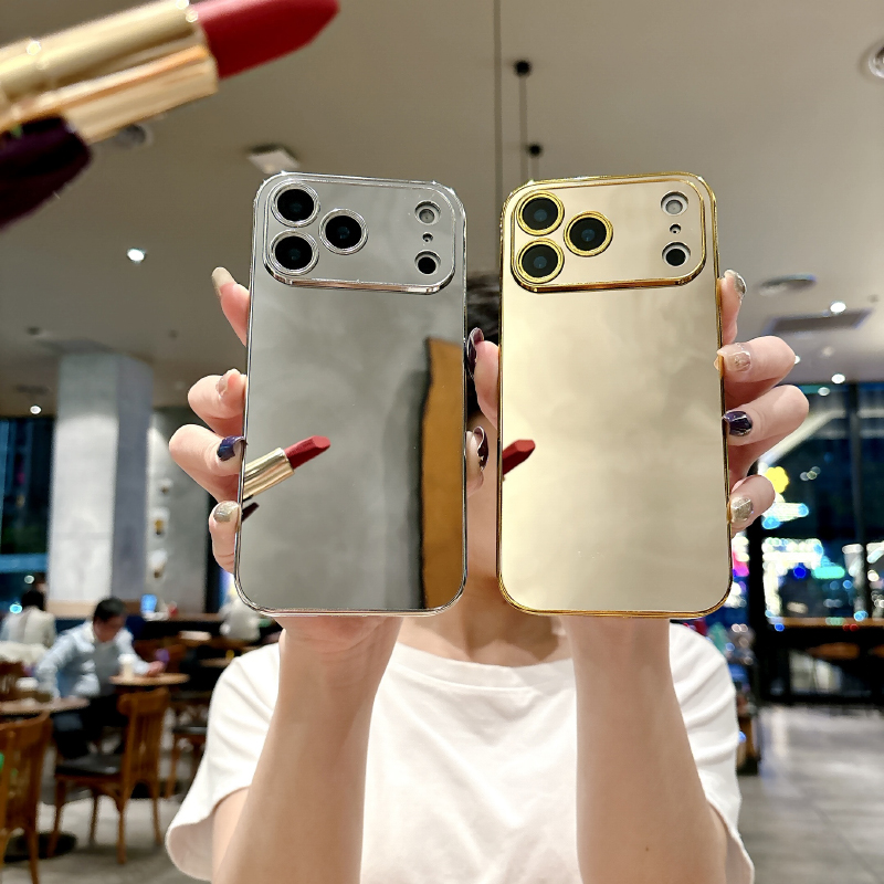 高級無地耐衝撃メイクアップミラー付きスマホケース iPhon - Luxury Skincare Products のレビューと価格