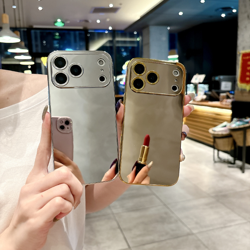 高級無地耐衝撃メイクアップミラー付きスマホケース iPhon - Luxury Skincare Products のレビューと価格