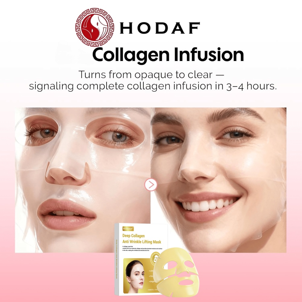 HODAF 5枚入りバイオコラーゲンフェイスマスク 毛穴縮小 - Luxury Skincare Store のレビューと価格