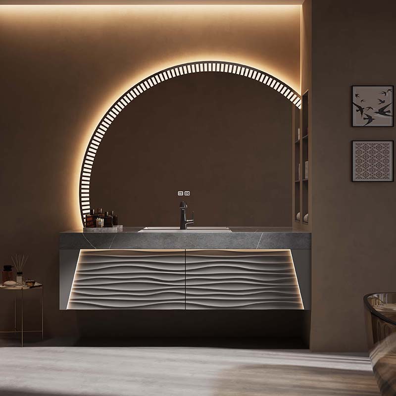 高級小型浴室キャビネット 香水収納 ミラー付きシンク 浴室キ - Luxury Skincare China のレビューと価格