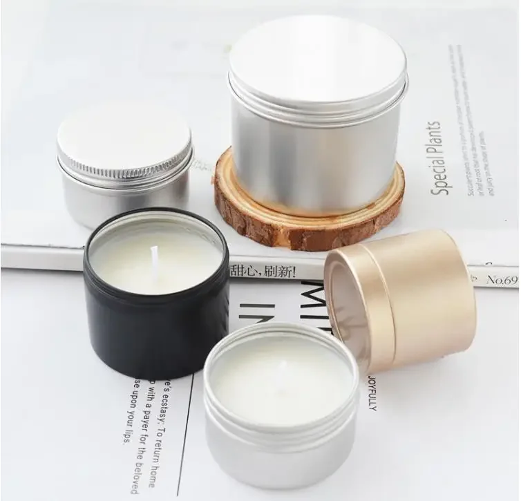 高級キャンドルジャー 蓋付き 丸型キャンドル容器 空の収納ボ - Luxury Skincare Box のレビューと価格