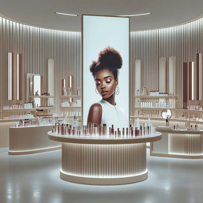 カスタム高級モダンなカスタマイズスキンケア化粧品ディスプレイ - Luxury Skincare Store のレビューと価格