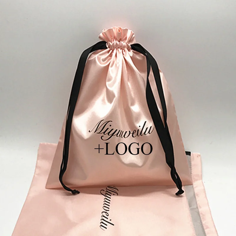 ロゴがプリントされたサテンの巾着袋,ジュエリーパッケージ用の - Luxury Skincare Products のレビューと価格