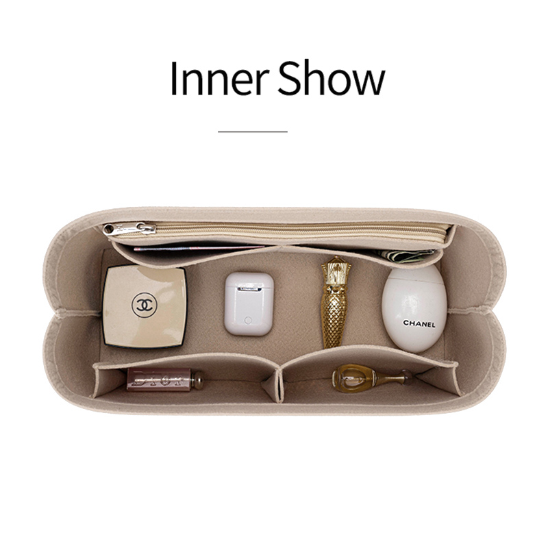 フェルトインサートバッグ化粧品オーガナイザーインサートゴヤー - Luxury Skincare Box のレビューと価格