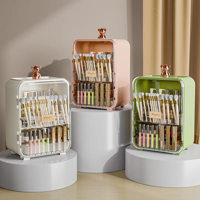 北欧風高級デスクトップ化粧品収納ボックス LEDライト付きミ - Luxury Skincare Makeup のレビューと価格
