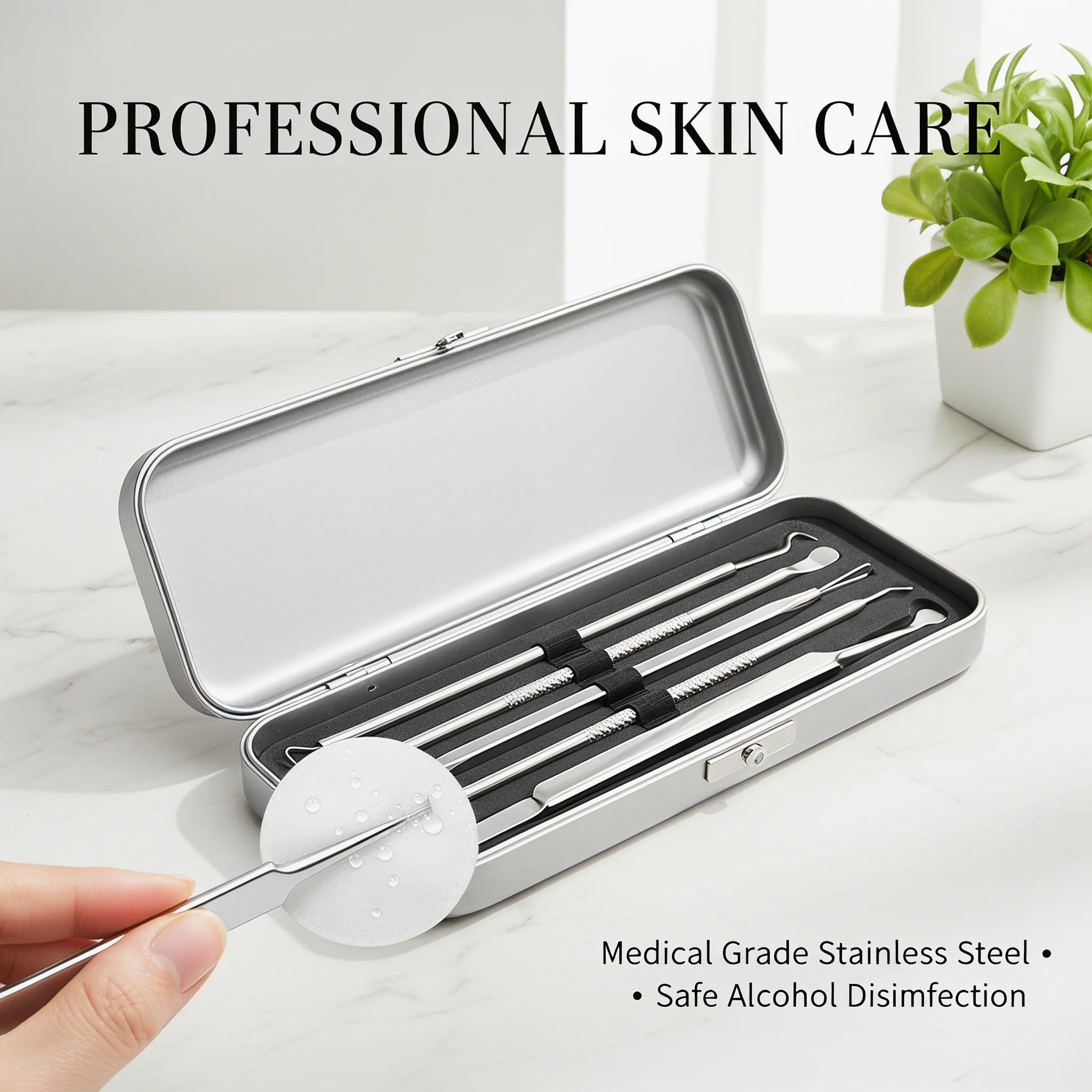 8個入りプロ仕様ニキビ針＆ピンセットセット - ステンレス製 - Luxury Skincare Acne のレビューと価格